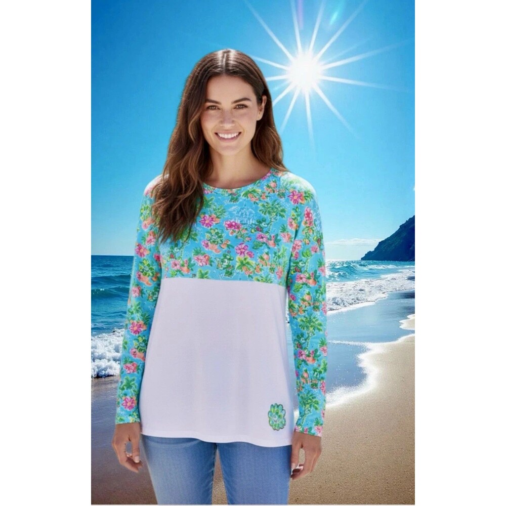 Lilly Pulitzer Finn Long Sleeve Top Lilly Loves Disney XL Mickey Minnie Mouse